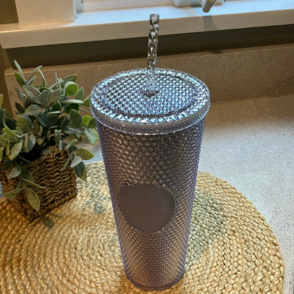 Starbucks studded silver